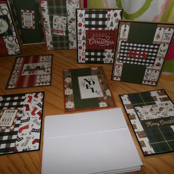 Set of 12 NWT Winter Wonderland Handmade Christmas Cards - Picture 4 of 5